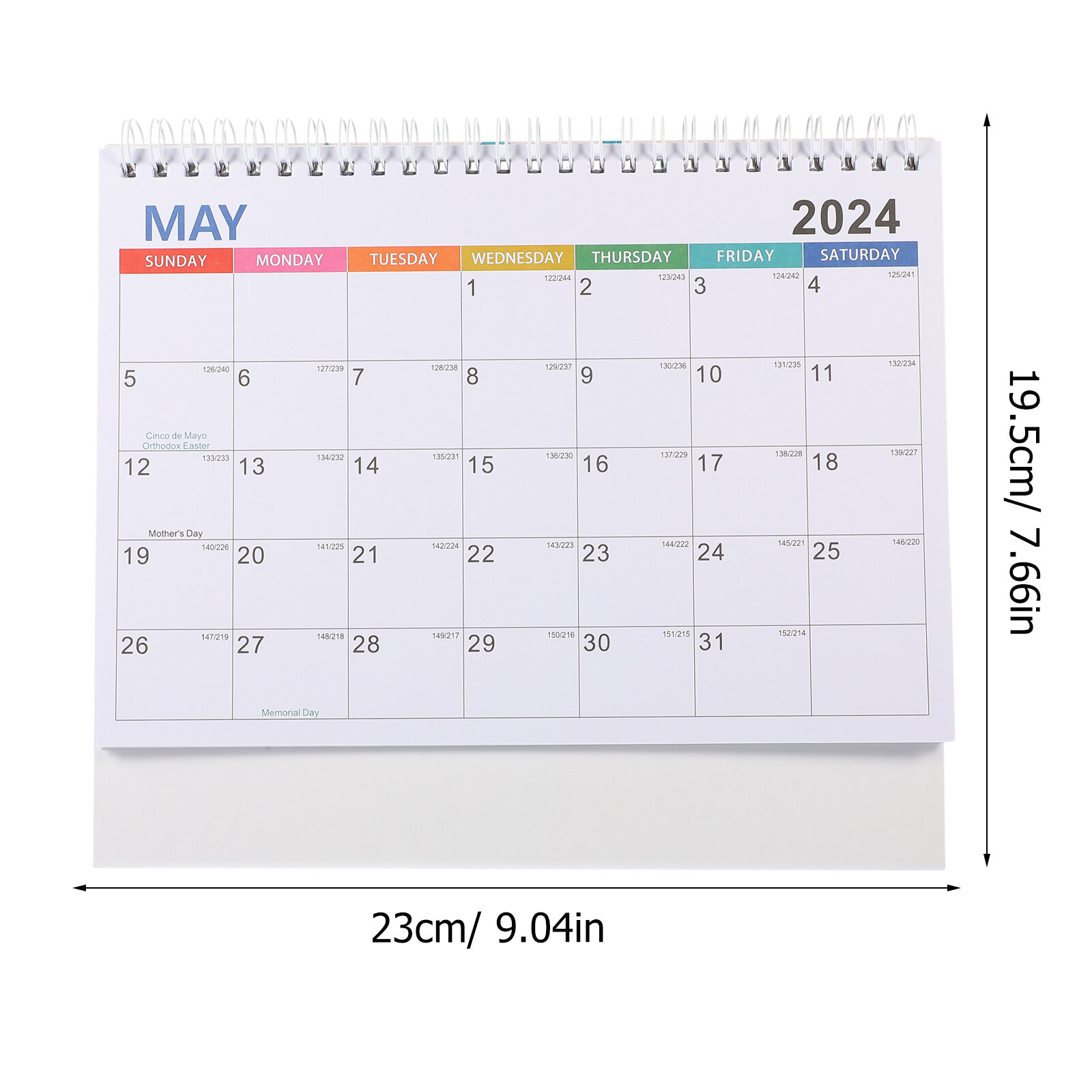 Календарь Для Стола 2024 Ежедневный Переворачиваемый Календарь 23X19.5Cm