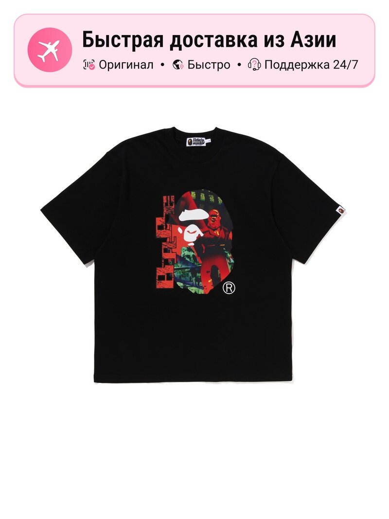 Футболка A BATHING APE Head Graphic Tee