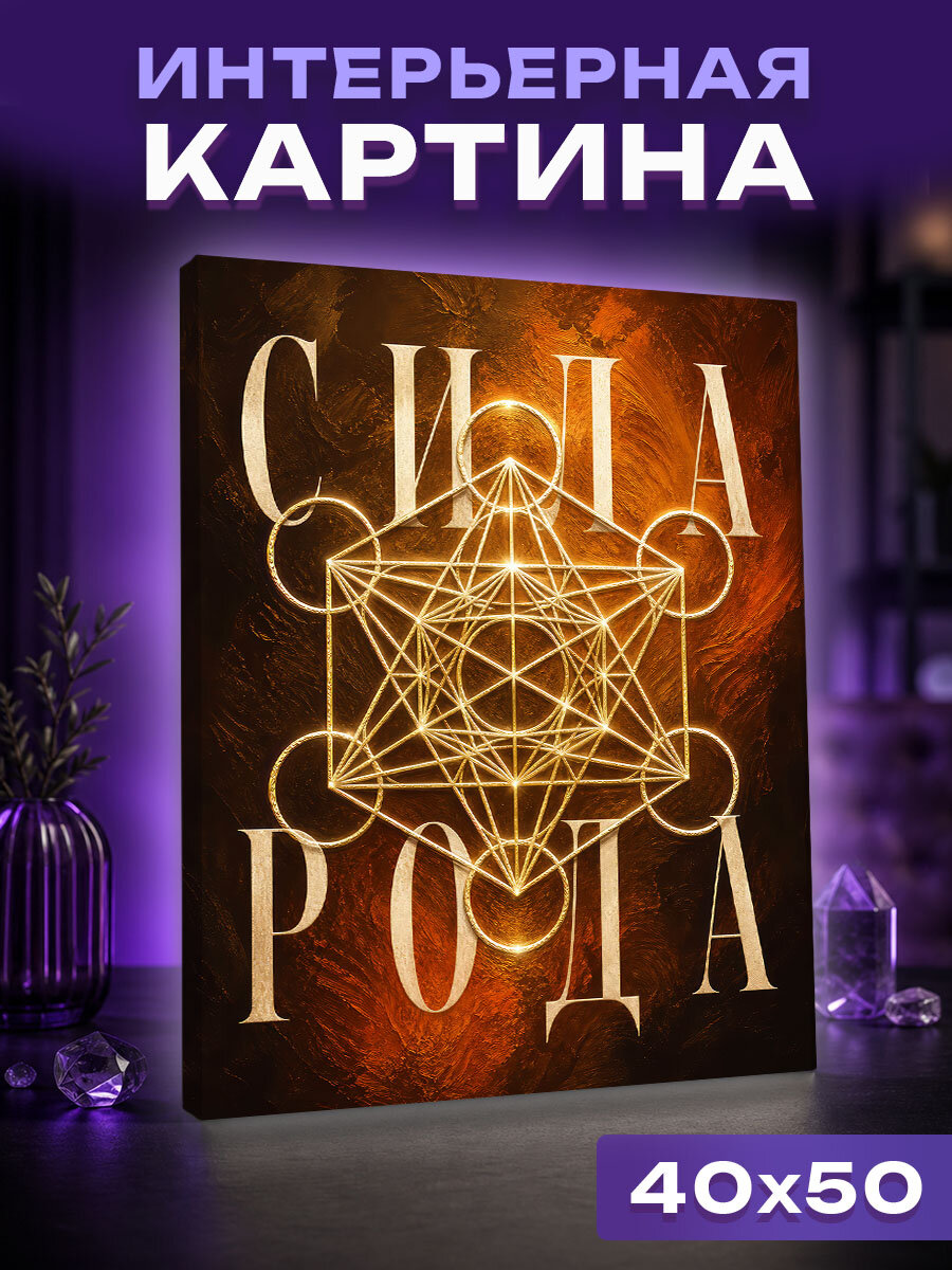 Интерьерная картина Сила рода в геометрии