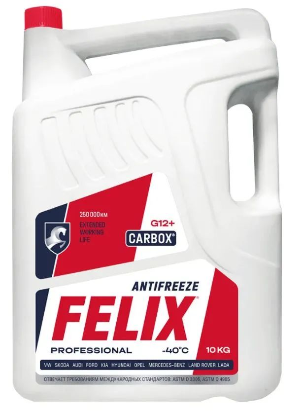 Антифриз красный "Felix" Carbox G-12+ 10 кг