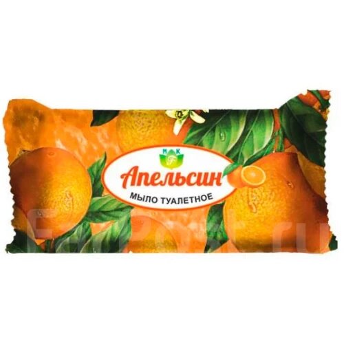 Флора Мыло туалетное Апельсин в обертке (Флора), 100 гр