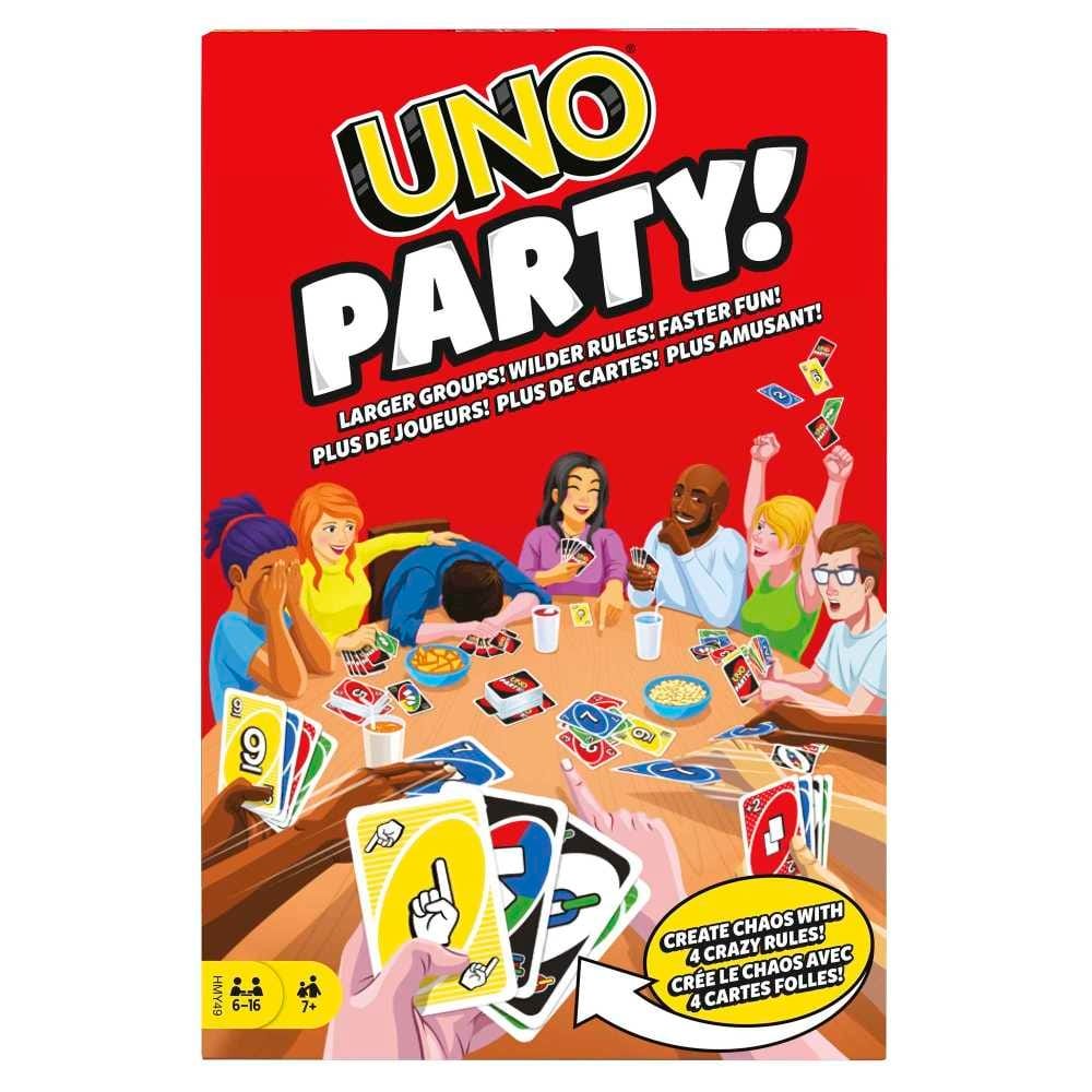 Настольная игра Mattel Games Uno Party, разноцветный