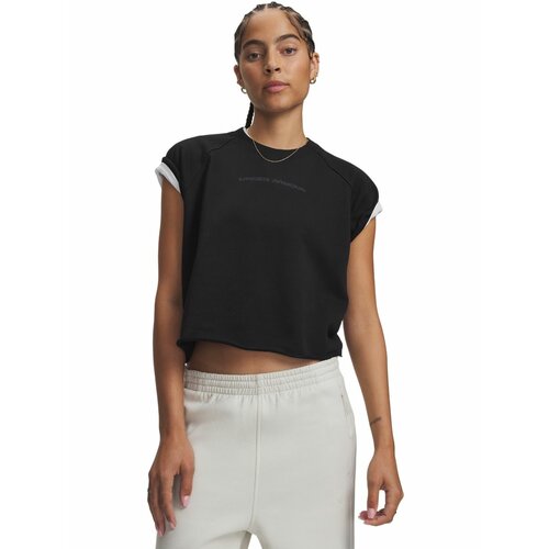 фото Футболка спортивная under armour icon wm cut off ss, размер lg, черный