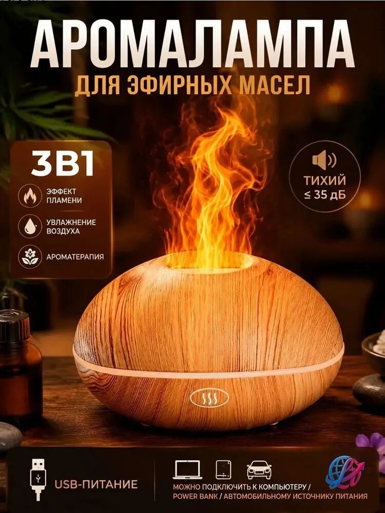 Аромалампа для эфирных масел электрическая аромадиффузор
