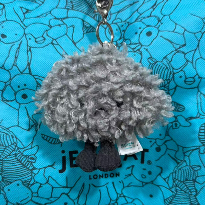 Плюшевый брелок Jellycat Dark Cloud для сумки, подвеска, игрушка, подарок без пылевого мешка - 1 шт