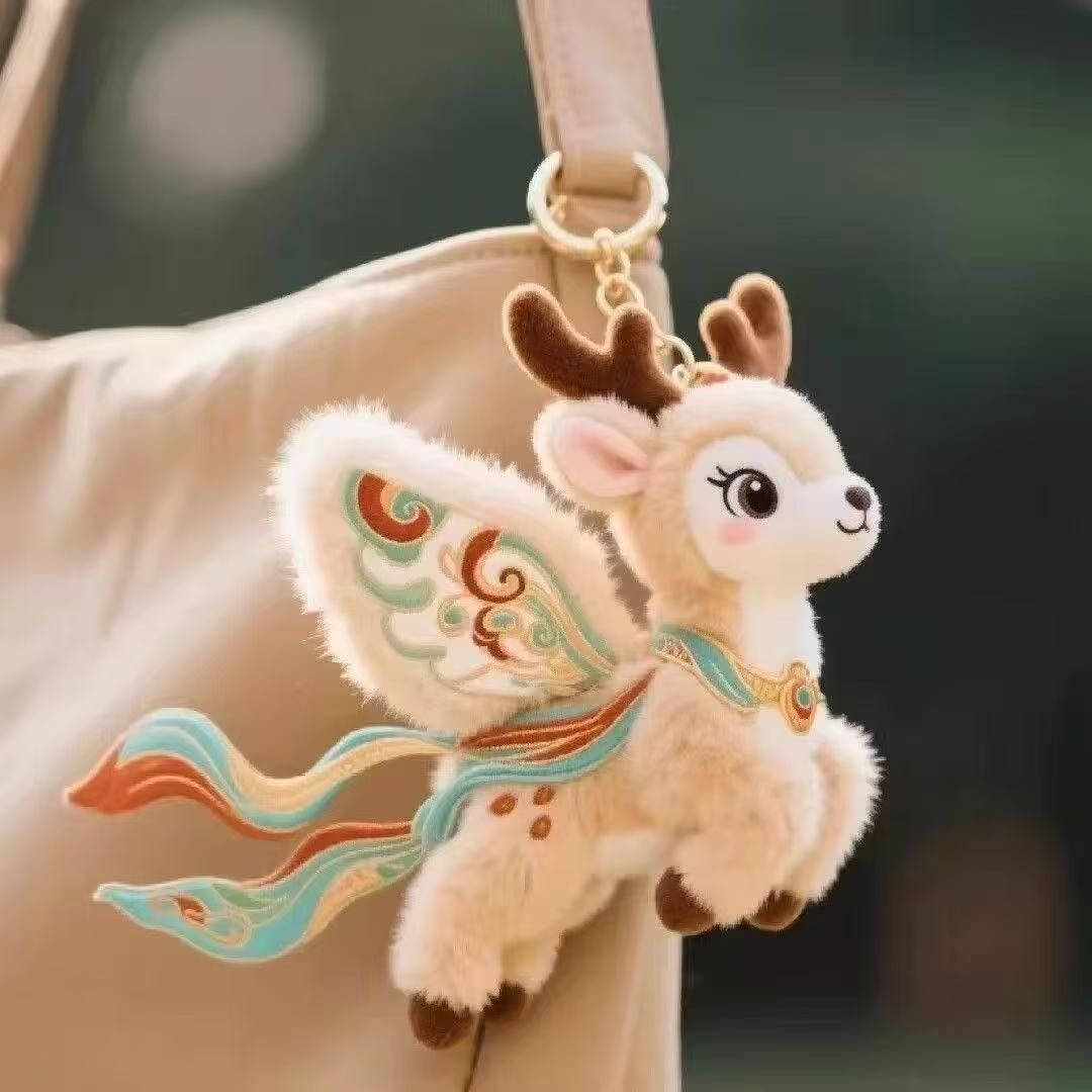 Брелок с подвеской Flying Sky Cat Девятицветного плюшевого оленя