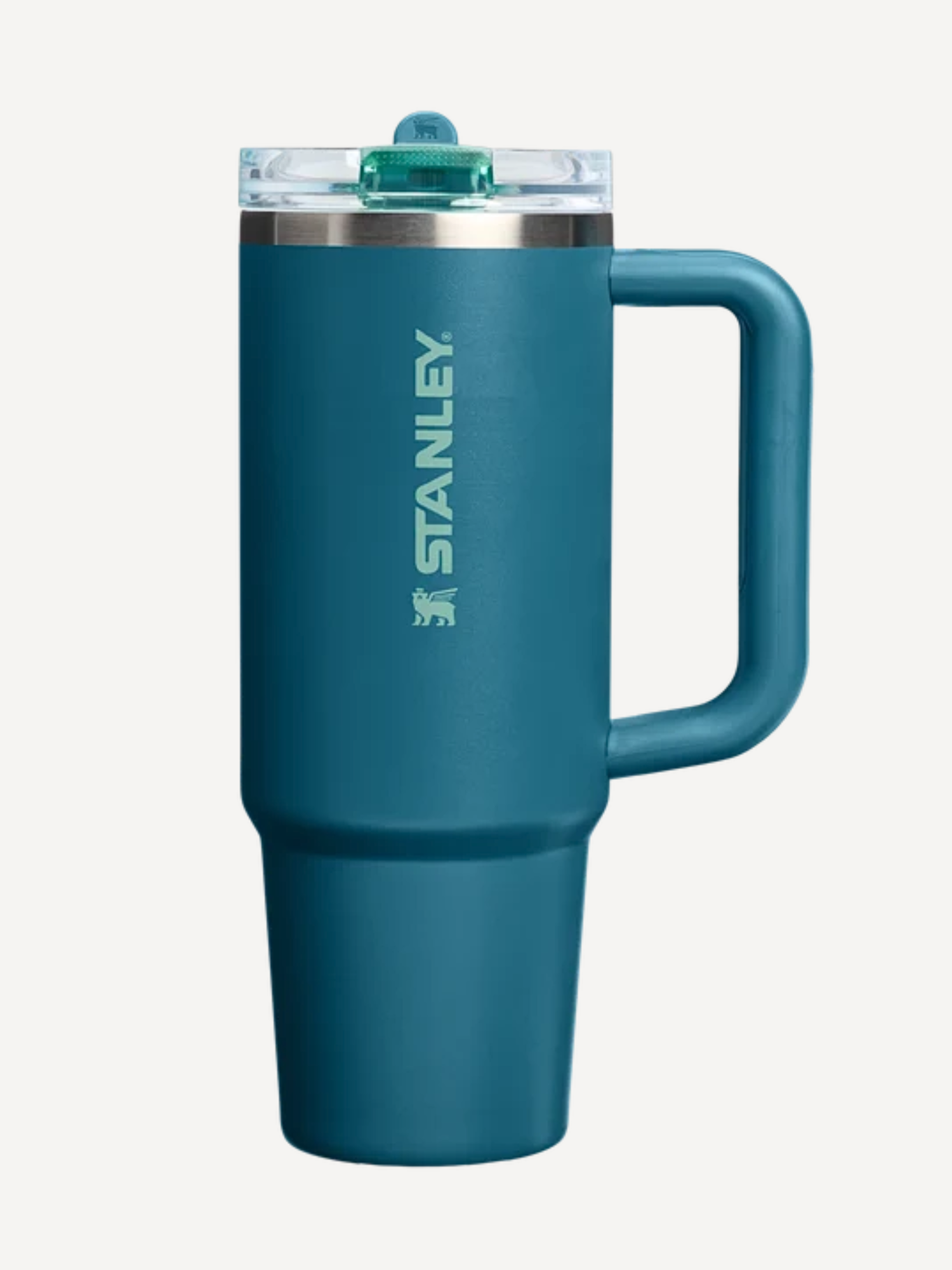 Термокружка Stanley Quencher H2.0 ProTour Flip Straw 0.89 л (30 oz), с трубочкой, цвет бирюзовый (Coastal Teal), оригинал США