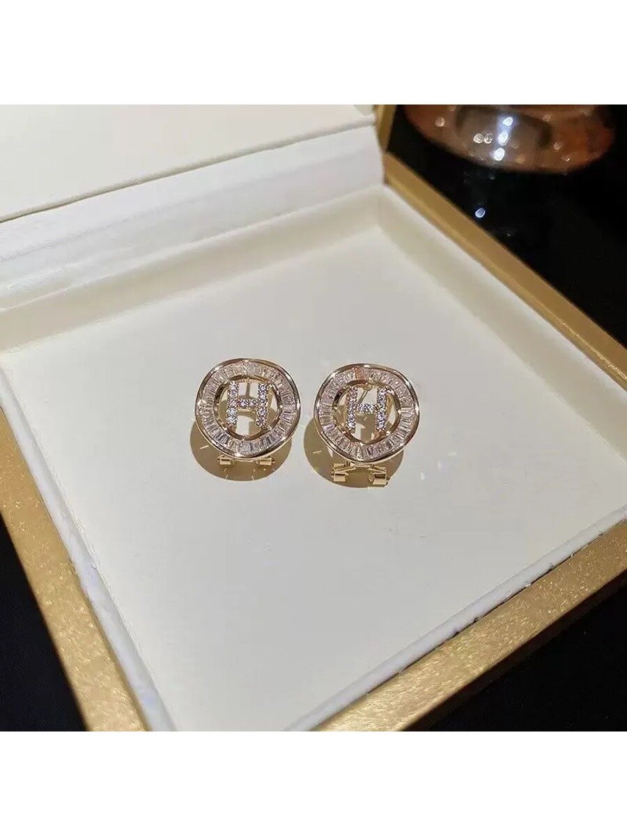 Серьги, фианит