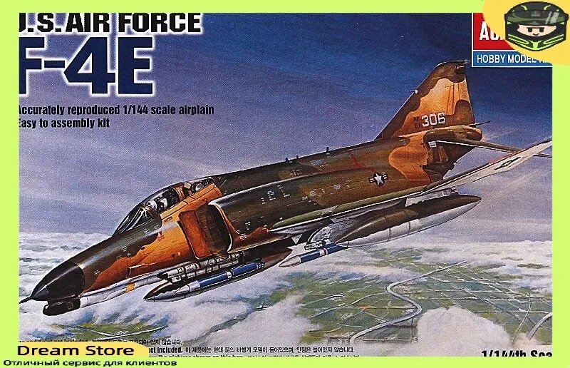 Academy 12605 1/144 F-4E Phantom II сборная модель самолета
