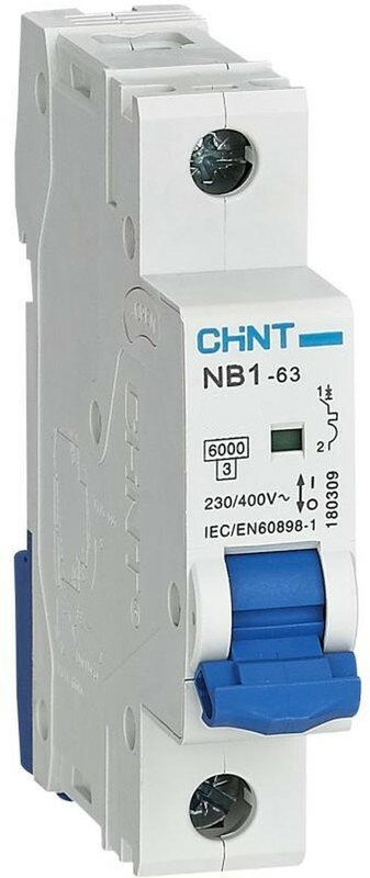 Выключатель автоматический модульный 1п C 32А 6кА NB1-63 (R) CHINT 179621