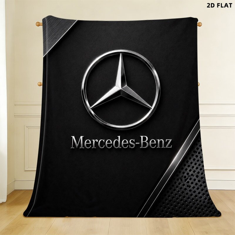 Mercedes-Benz плед из флиса с кашемиром
