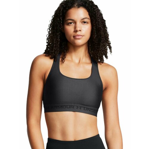 фото Топ спортивный under armour crossback mid bra, размер xs, черный