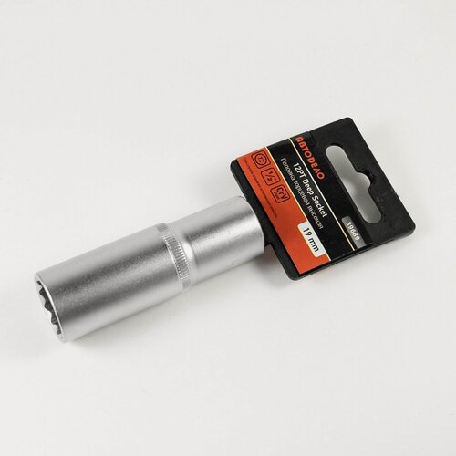 Изображение товара Головка 19мм 1/2" 12 гранная удлиненная / АвтоДело / 39689