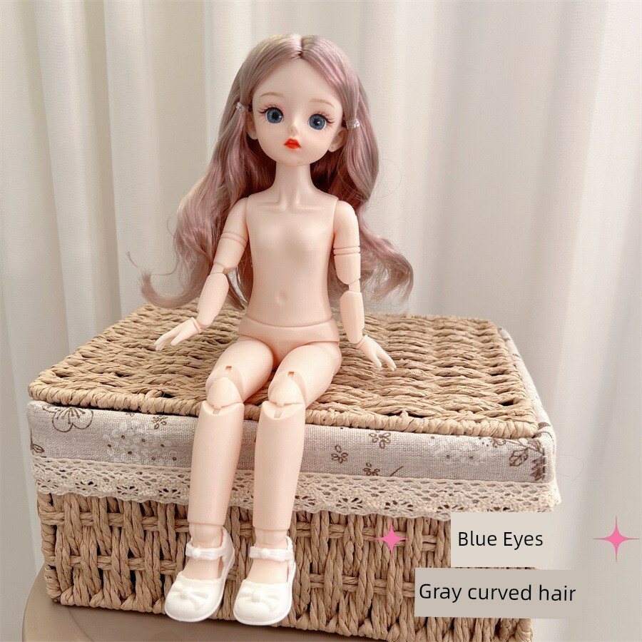 Кукла BJD 30cm с высококачественной внешней отделкой, разноцветными контактными линзами, шарнирами на 6 точках,