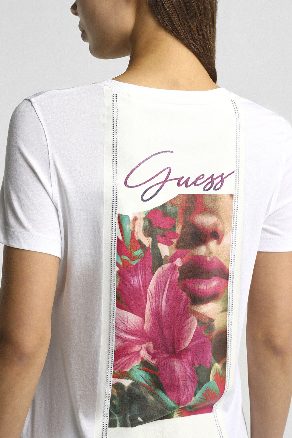 Футболка GUESS, размер S, белый — фото 1