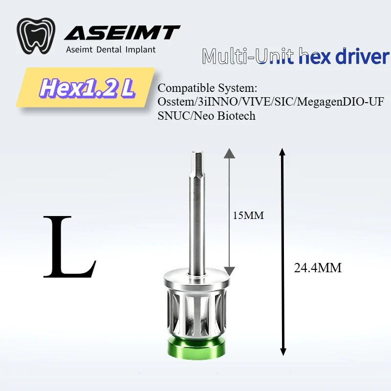 ASEIMT Hex 1.2L Отвертка для имплантатов
