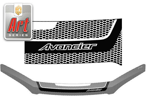 Дефлектор капота для Honda Avancier 1999-2003 Серия Art черная