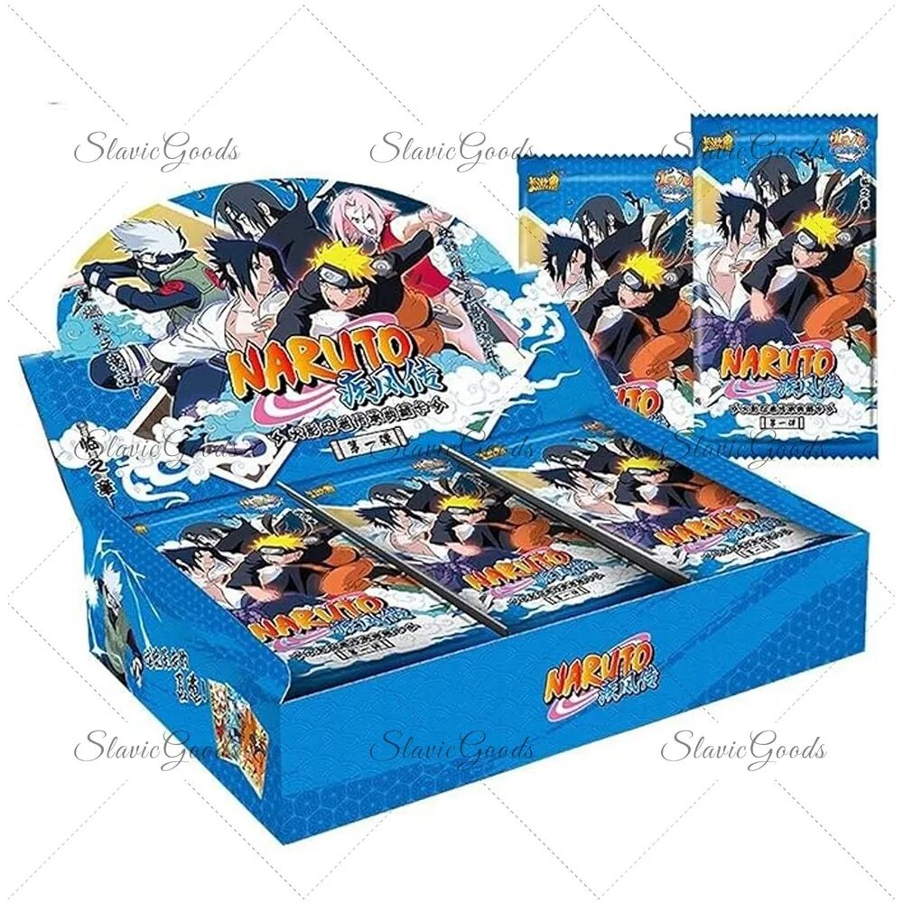 Коллекционные карточки RS Toy World KAYOU Naruto Series TCG по аниме, 36 пакетов в коробке, 5 карт в пакете.