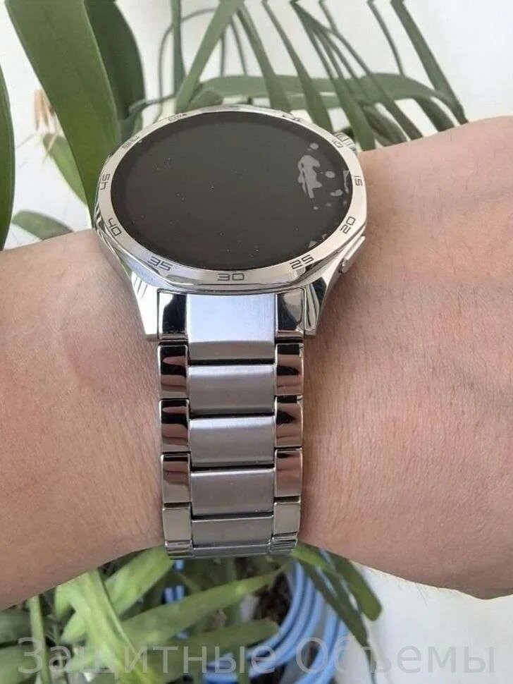GORPIN для HUAWEI GT5 46mm бесшовный изогнутый титановый металлический ремешок, Регулируемый быстросъемный ремешок из чистого титана