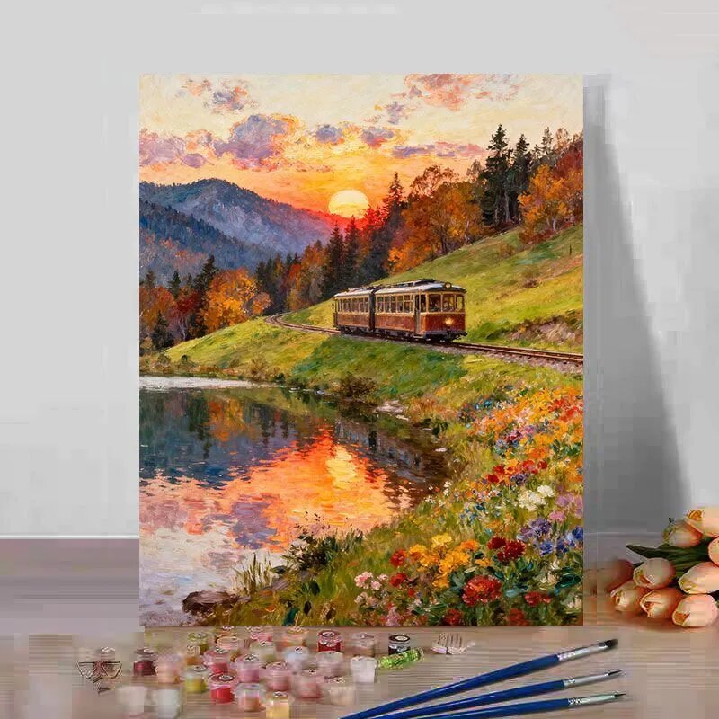 Картина по номерам 40x50 с рамкой, антистресс раскраска для взрослых