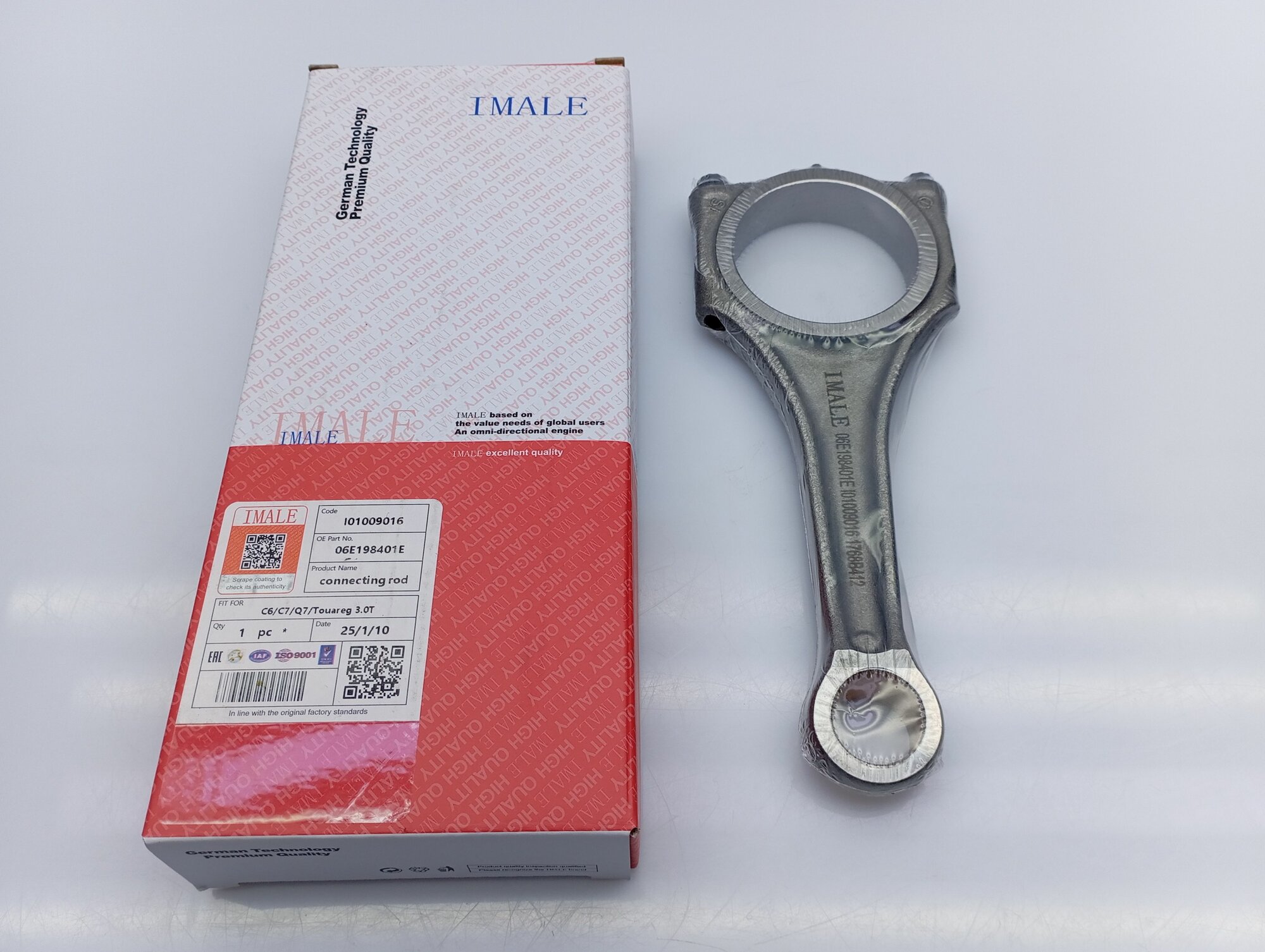 Новый шатун VW VAG 3.0 TFSI CGW CTU (22мм.) IMALE/IMLENG I01009016 06E198401E