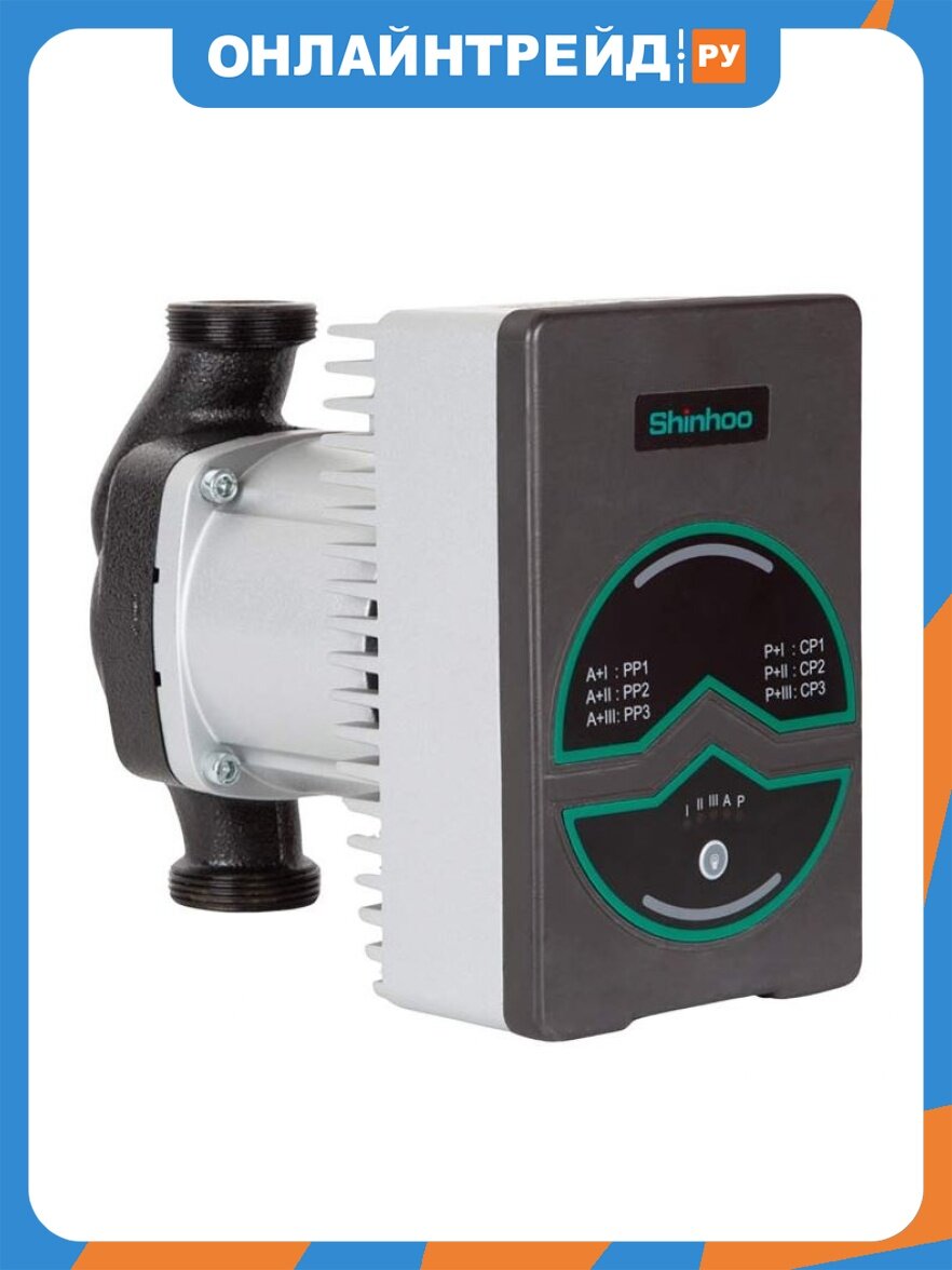 Циркуляционный насос Shinhoo MEGA+ 25-12 1x230V, регулируемый