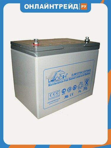 Изображение товара Аккумулятор Leoch DJM1275H (12В, 75Ач)