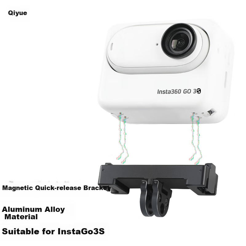 Qiye Инструментарий для Insta360 Go3s с быстрым съемом и магнитной основой Цвет：Магнитная быстросъемная крепежная