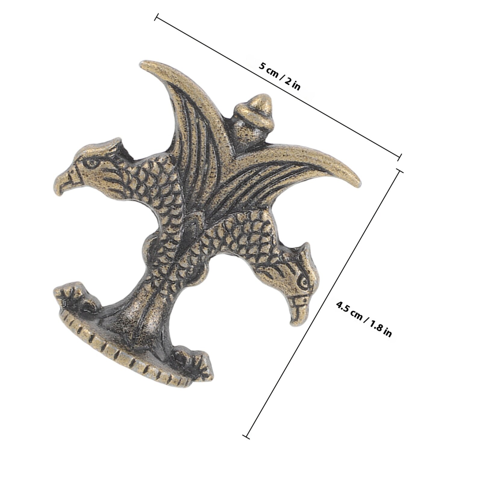 Декоративные Ручки Со Старинным Орлом Для Гардероба 8 Штук 5x4.5 Cm