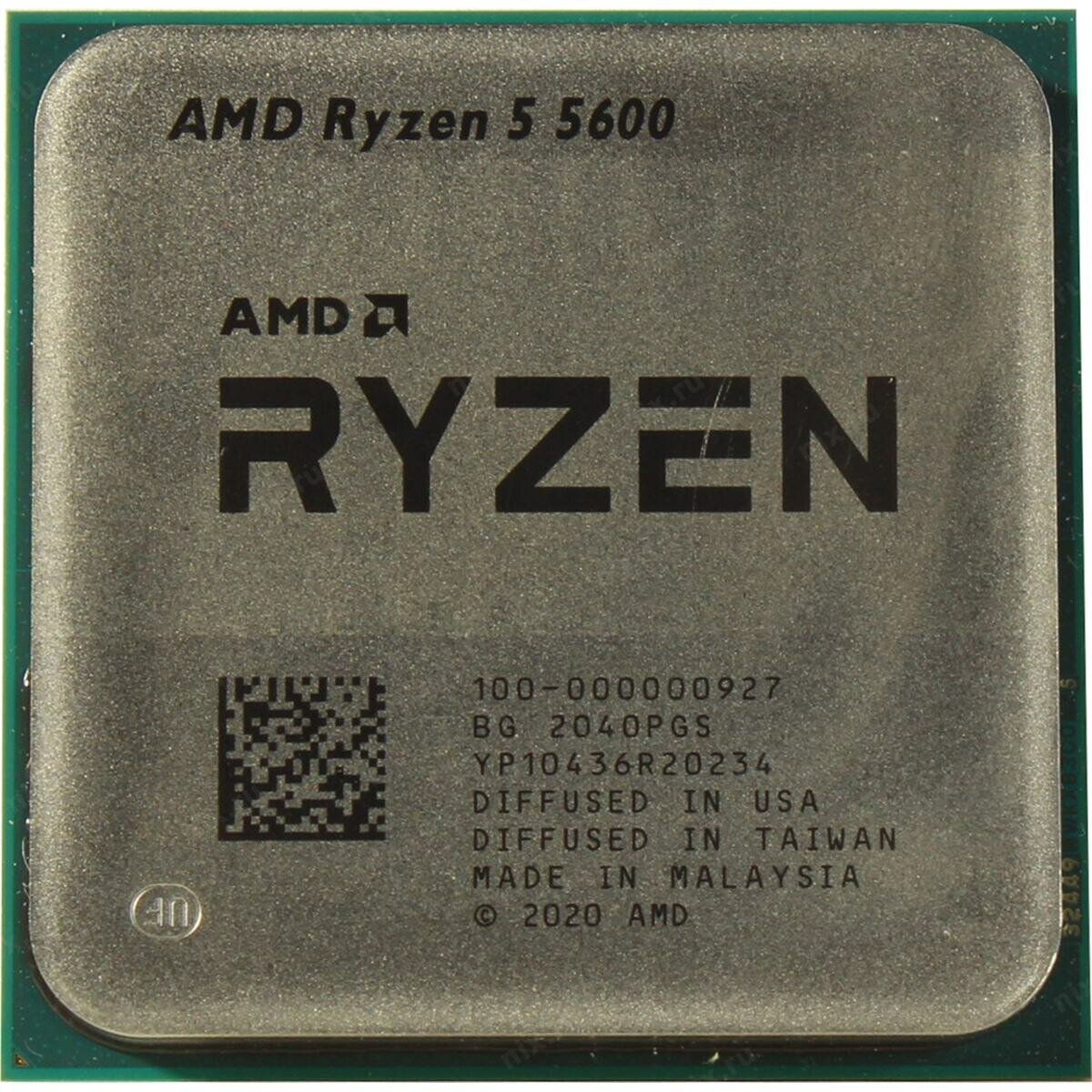 Процессор AMD Ryzen 5 5600 OEM 3.5 ГГц - 4.4 ГГц/6 ядер/32 Мб/65 Вт/Socket AM4 — фото 1