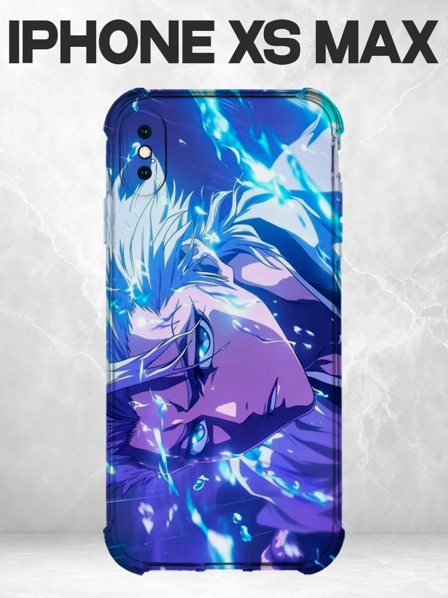 Чехол на iPhone XS Max Блич Хицугая синий
