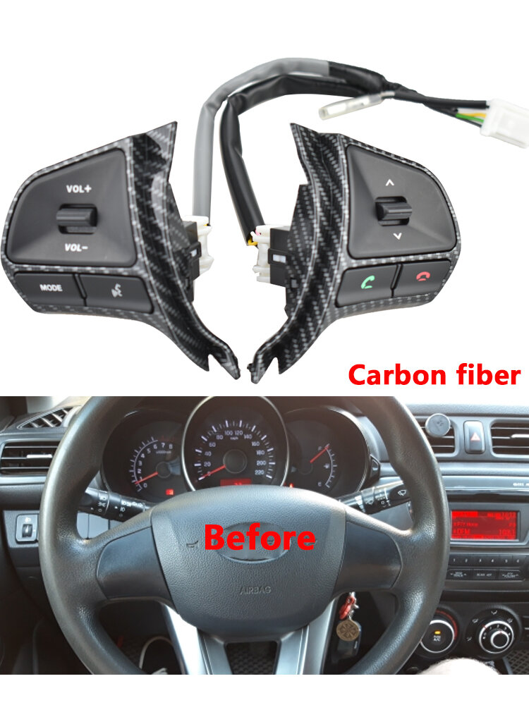 Кнопки управления на руль КИА РИО 2 2011-2014 г. Bluetooth / Мультируль для магнитолы Kia Rio