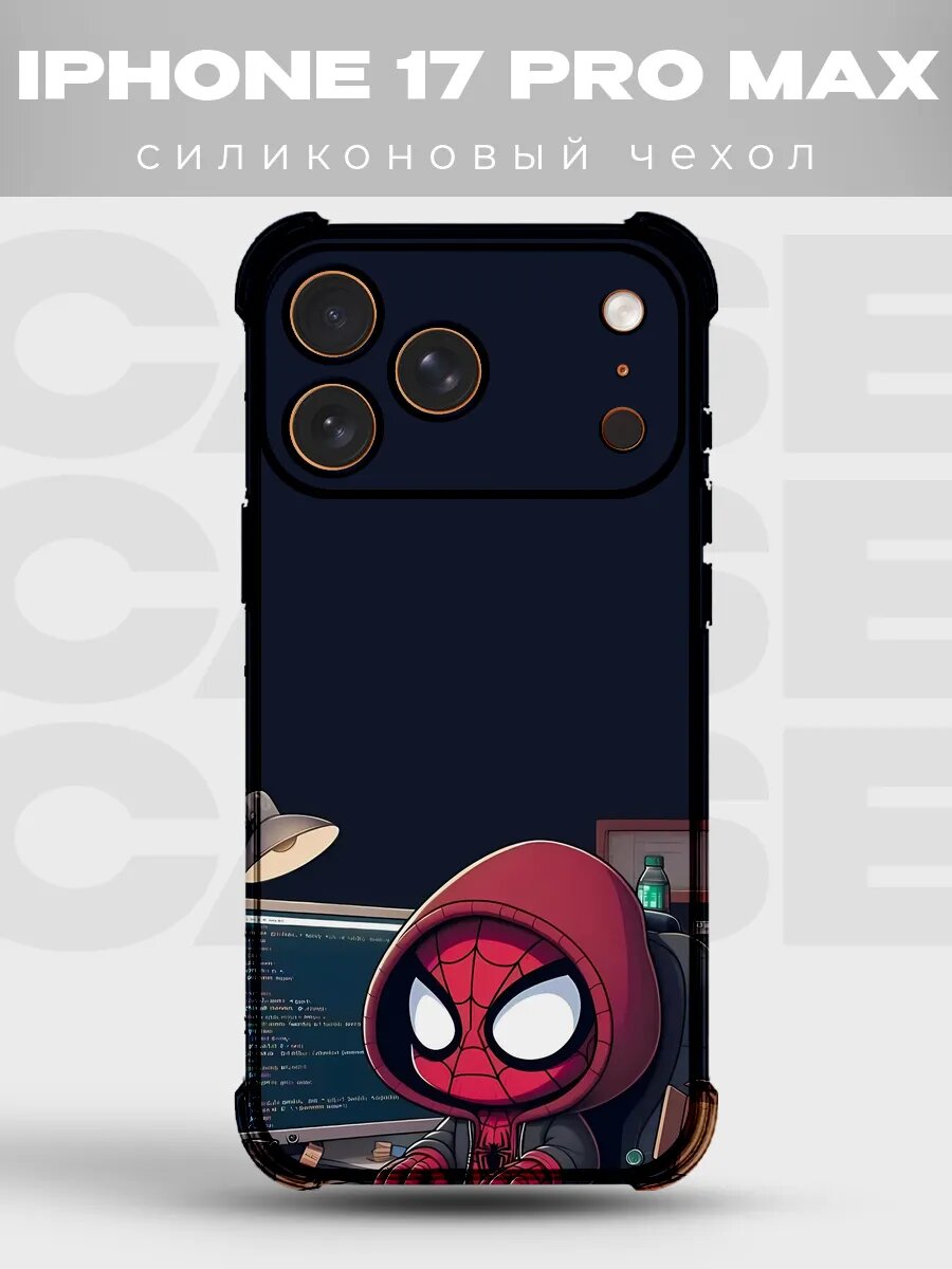 Чехол на iPhone 17 Pro Max Человек-паук комикс spider man ма