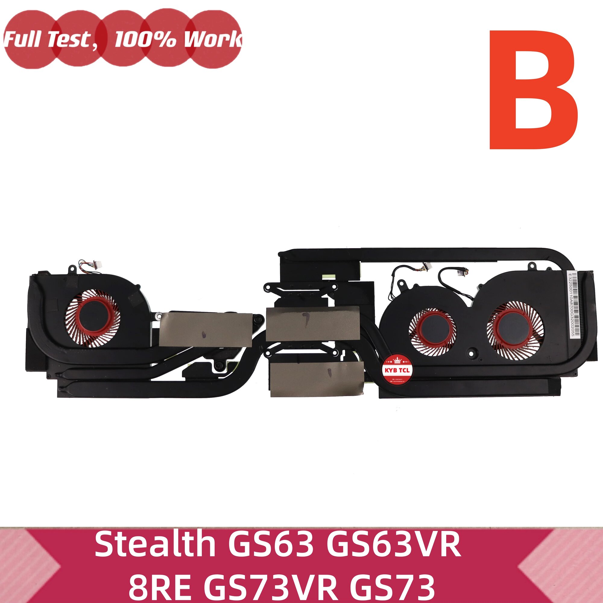 Вентилятор охлаждения Kai Yun Bo для MSI Stealth GS63 GS63VR GS73VR GS73 B Heatsink FANs