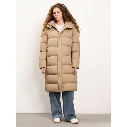 фото Пуховик streetbeat puffer coat, размер s, коричневый