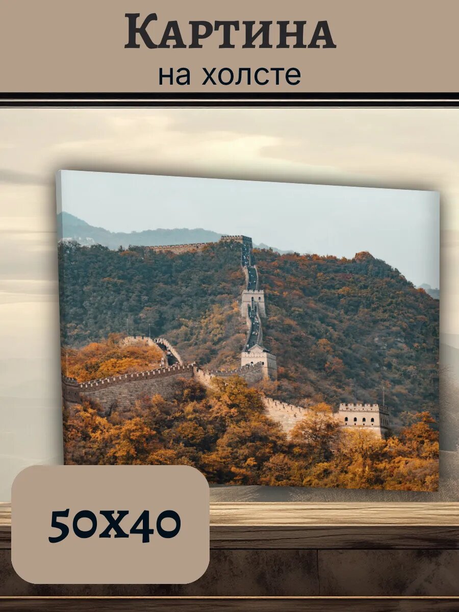 Картина Постер Китай China 40x50 великая стена