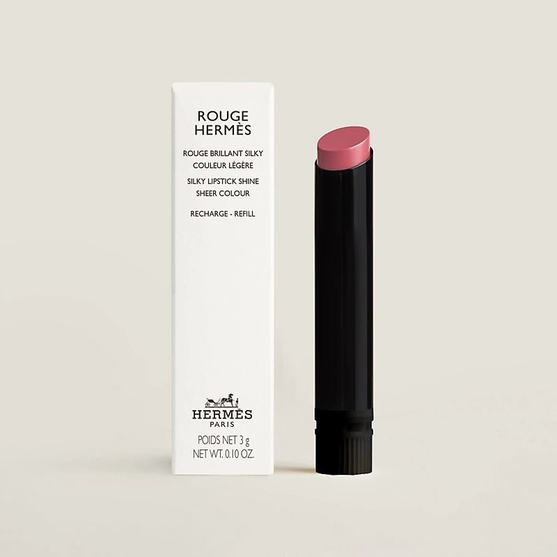 Hermes ROUGE HERMS Сменный блок для шелковистой блестящей помады 3г оттенок 48 ROSE BOISЕ