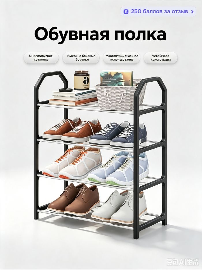 Обувница, HPL пластик, 18.5х50.5 см