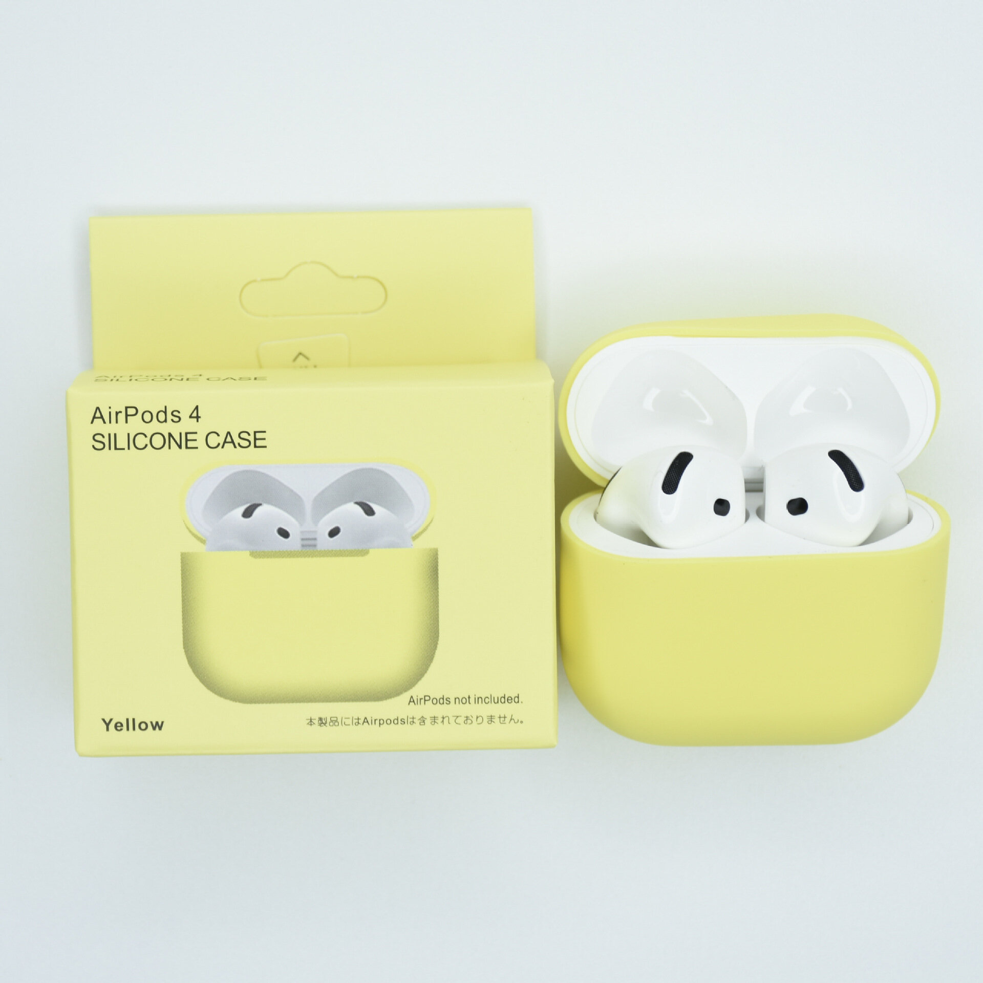 Подходит для беспроводных Bluetooth-наушников Apple Airpods 4, силиконовый защитный чехол, противоударная сумка для хранения, конструкция с защитой от пролива жидкости.