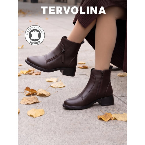 фото Ботинки tervolina осень, размер 40, бордо