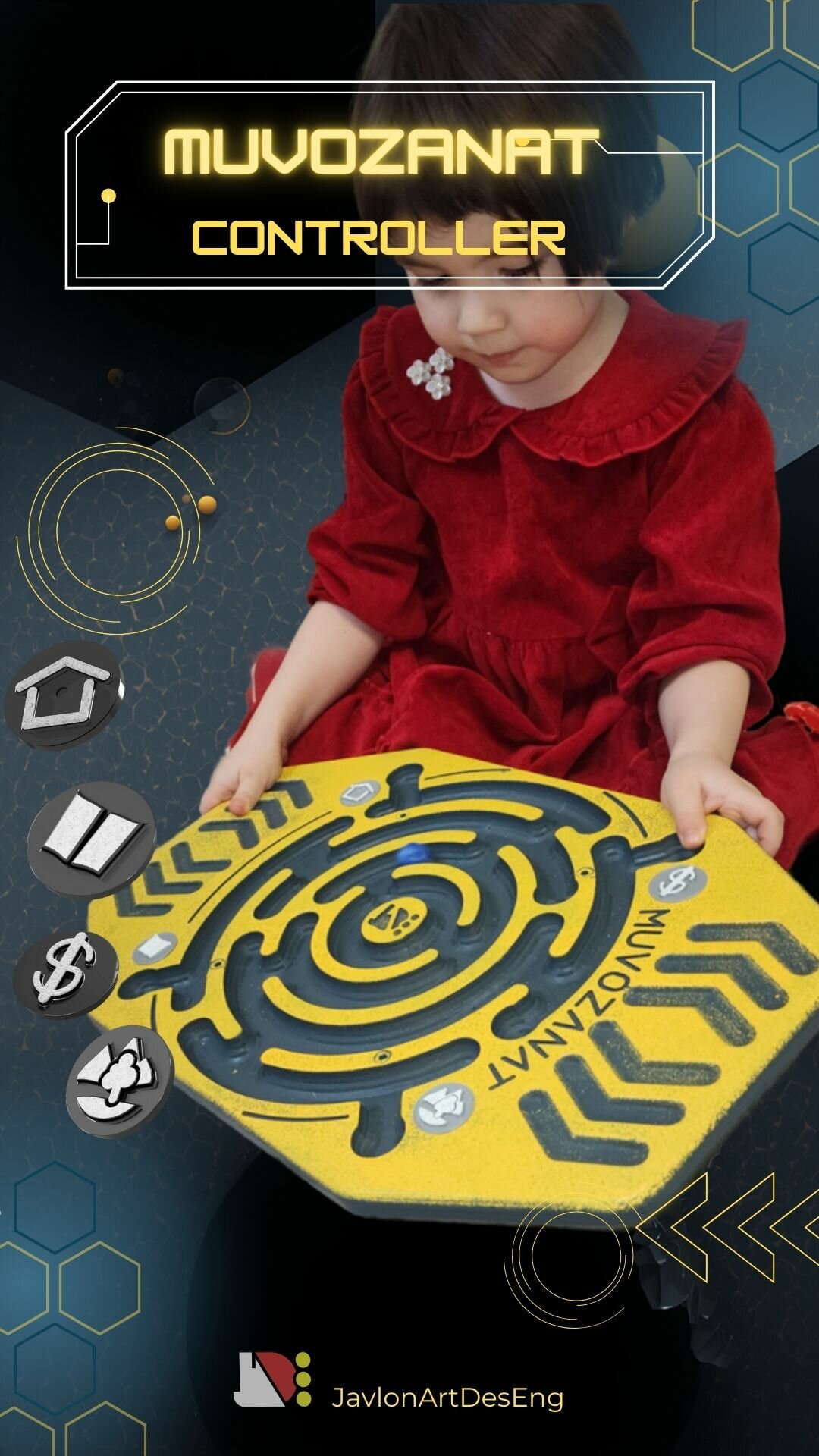 Балансборд с лабиринтом, где каждый ход как жизненный выбор. Развивает баланс, концентрацию и мышление в любом возрасте. — фото 1