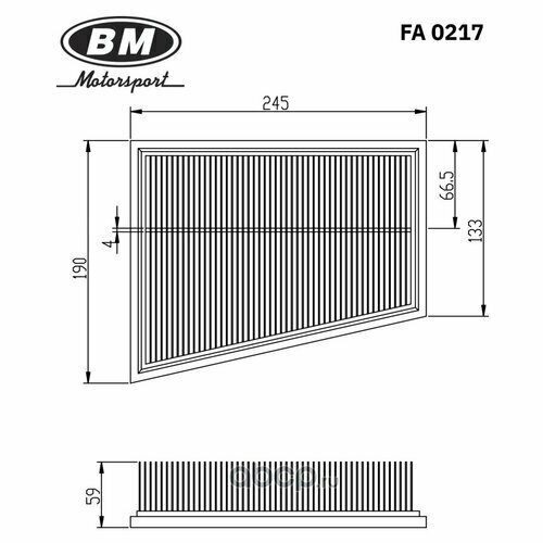 Фильтр воздушный Bm FA0217