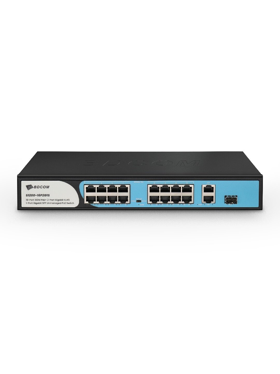 Неуправляемые PoE-коммутаторы BDCOM cерии S1200-P, 100M PoE+, 1Gbit uplink, SFP