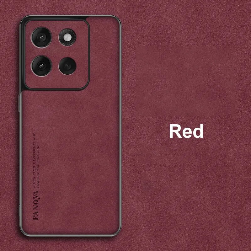 Чехол для Motorola Moto G86 Power, бордовый, из искусственной кожи
