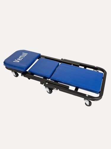 Изображение товара Лежак подкатной ремонтный 3 в 1, на стальной раме, стул лежак трансформер Vertul vr50325