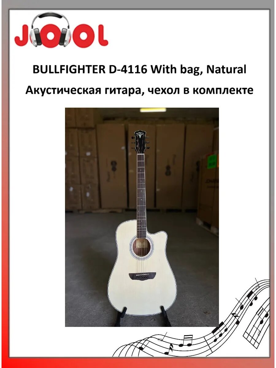 BULLFIGHTER D-4116 Акустическая гитара + чехол