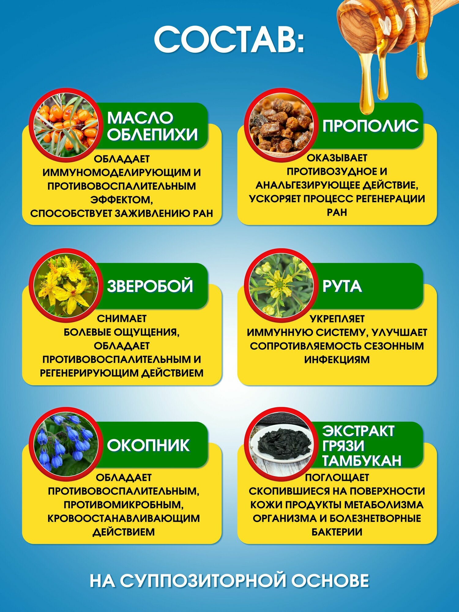 Гемо-про Свечи (суппозитории) при простатите , 20шт. Адонис. — фото 1