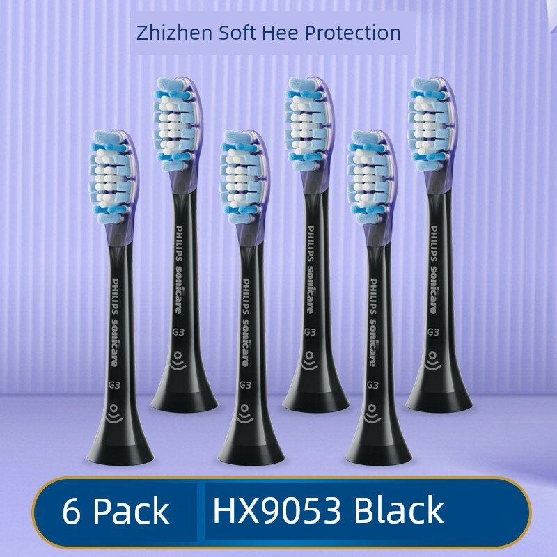 Заменители для электрической зубной щетки Philips HX9053 6 шт. черный Smart Care оригинал