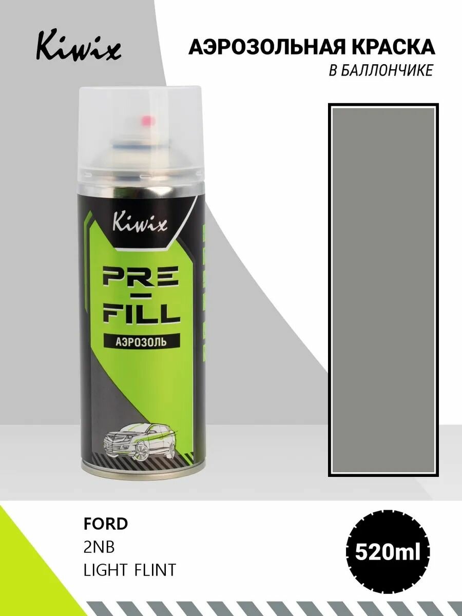 Аэрозольная краска FORD 2NB LIGHT FLINT 520мл