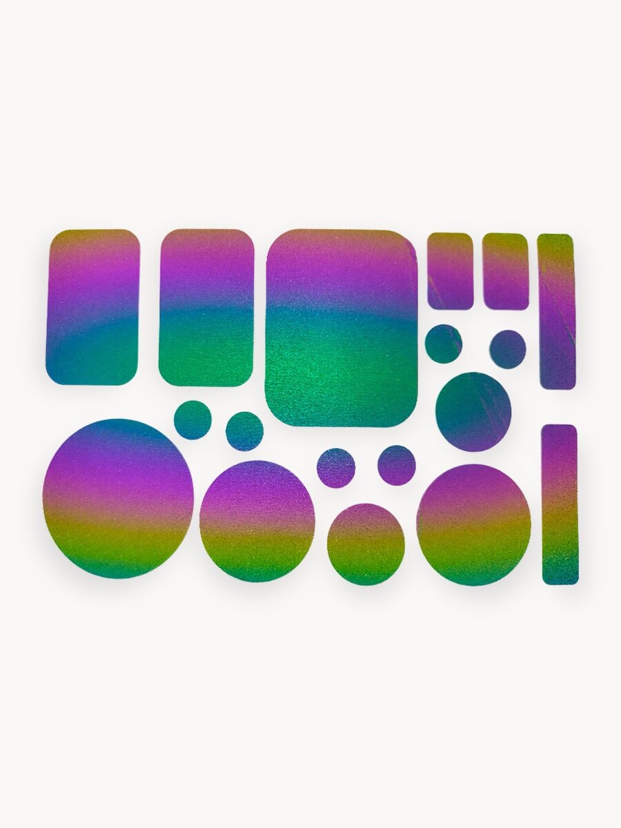 Латки термоклеящие для одежды Self Line "Круг, прамоугольник"